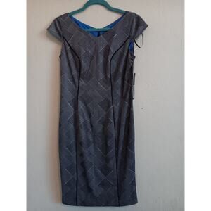 Marc New York Dress, Women’s Size 6, Black White, Cap Sleeves, NWT $138